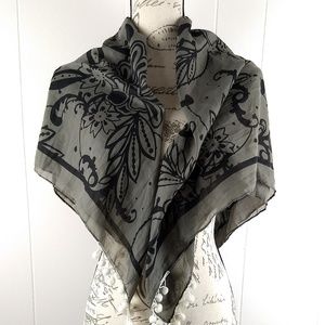 Michael Stars Scarf Shawl Wrap Pom 36x39" Boho